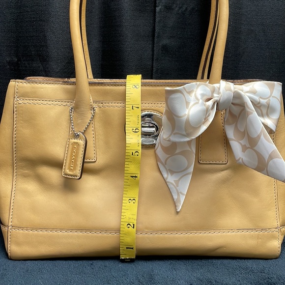 Coach F13675 Buckskin Satchel - Picture 15 of 16